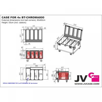 CASE für 4x BT-CHROMA800