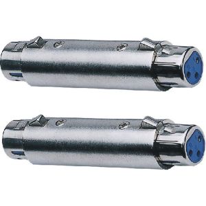 2 Stück Adapter XLR female - XLR female