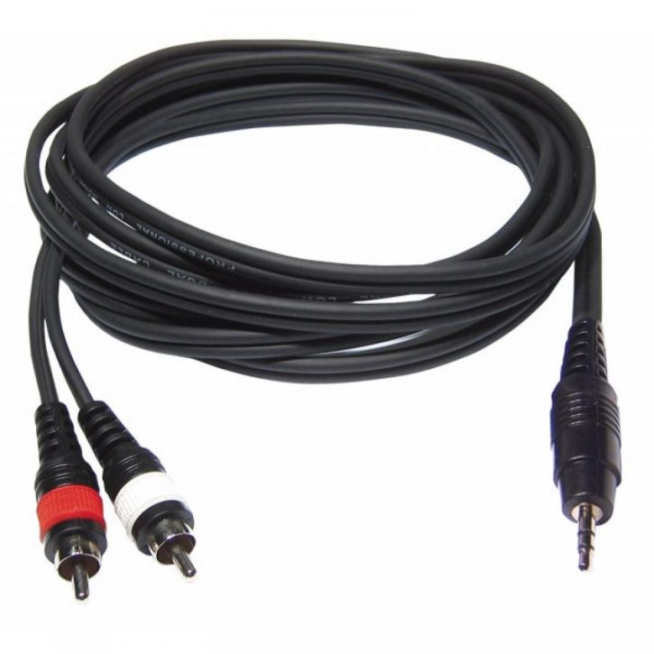 Audiokabel Miniklinke auf 2xCinch 3m CL-30/3