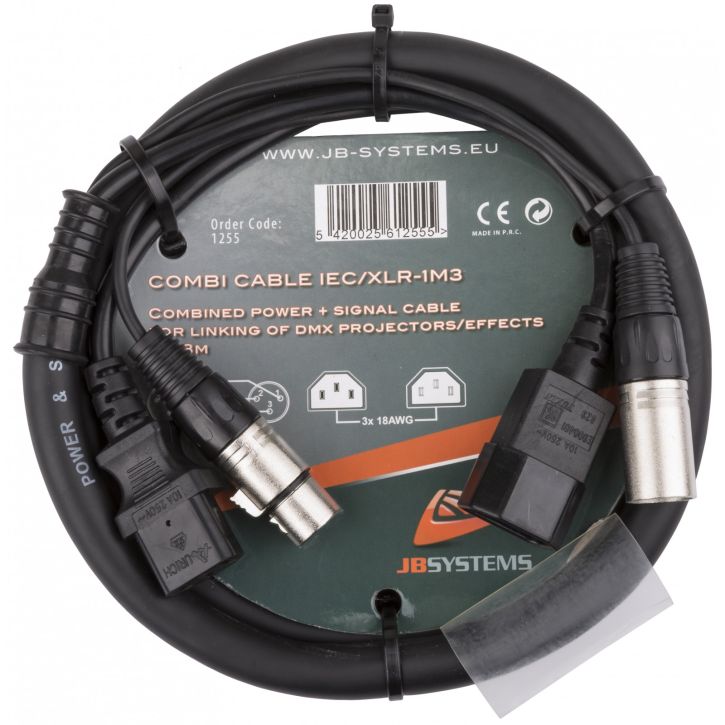 Combi Cable IEC/XLR 1,3m