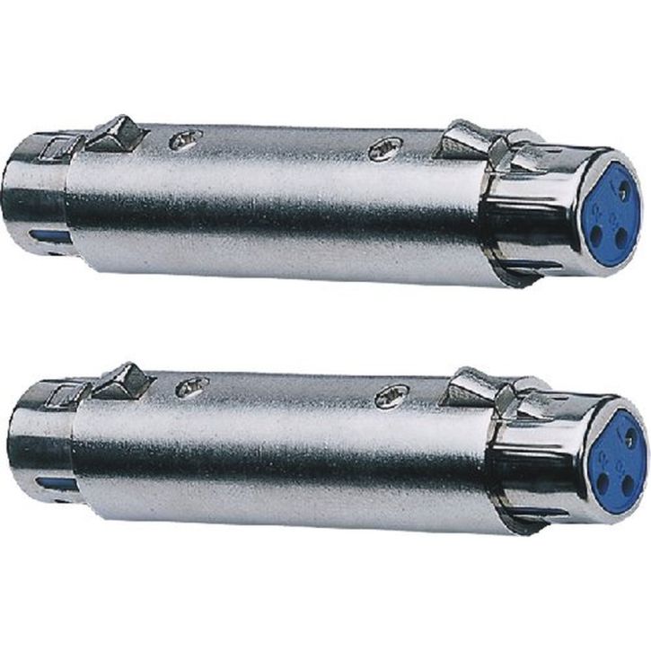 2 Stück Adapter XLR female - XLR female