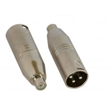 2 Stück Adapter Cinch female - XLR male