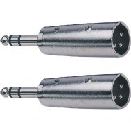 2 Stück Adapter XLR male - Klinke male