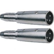 2 Stück Adapter XLR male - Klinke female