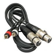 Audio Cinch-Kabel auf XLR Kupplung